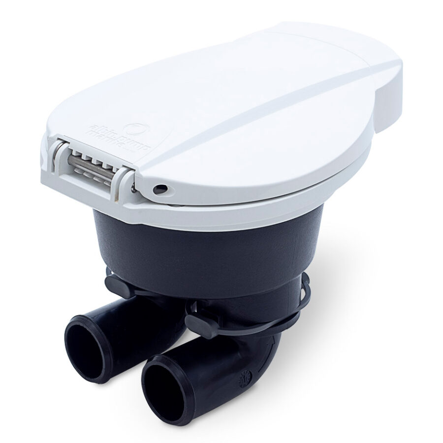 Albin Manual Bilge Pump Flush Mount, White for 25 and 38mm Systems