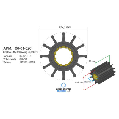 Albin Premium Impellers For Pleasure Boats