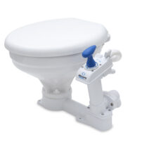 Albin Manual Marine Toilet - Comfort Model, Ideal for Tight Spaces