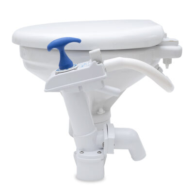 Albin Manual Marine Toilet - Comfort Model, Ideal for Tight Spaces