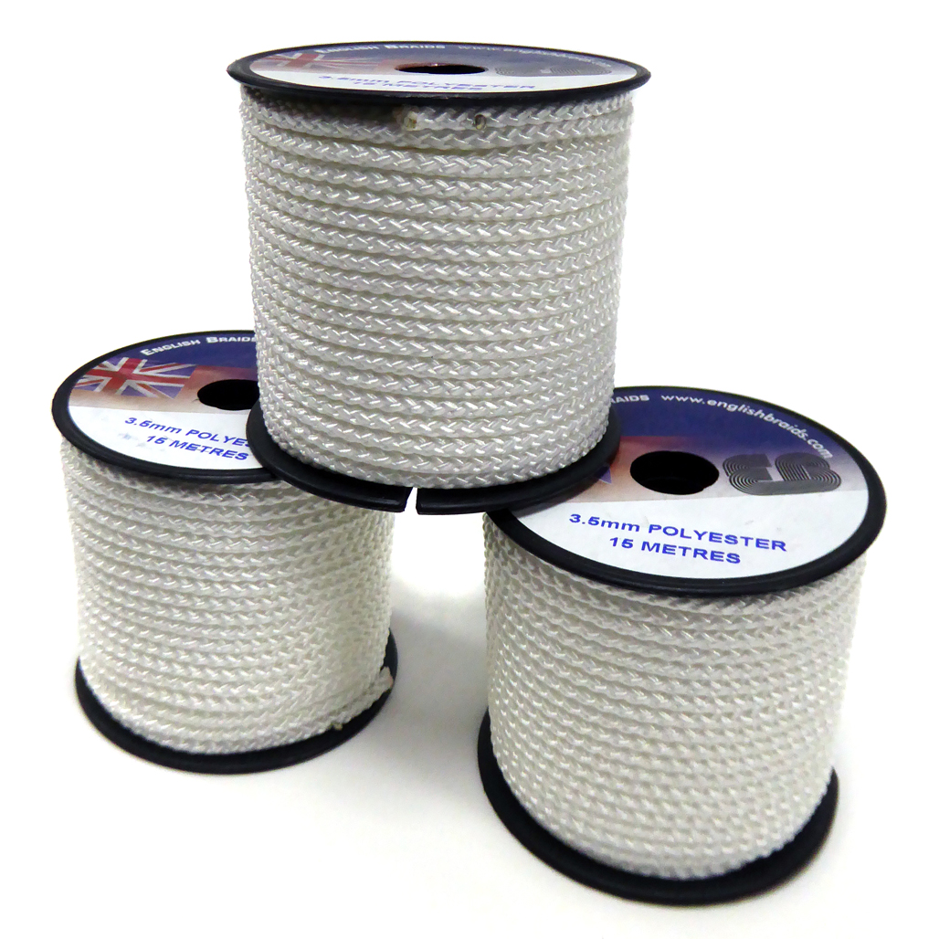 Mini Reels - 3.5mm x 15m Polyester K Cord From English Braids