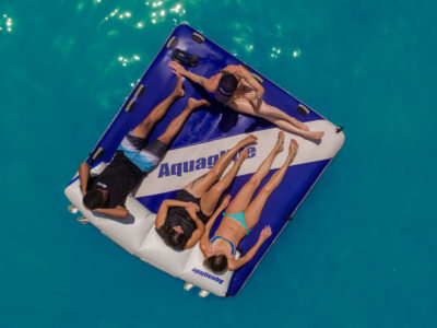 Aquaglide Airport Classic - Floating Inflatable Lounger Platform & Towable