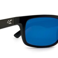 Burnet Mid Matt Black Pacific Blue Lens