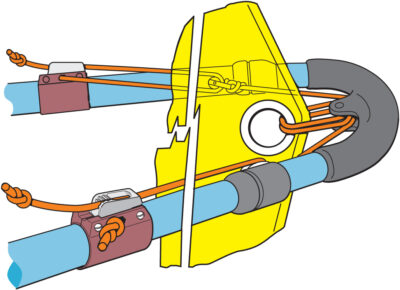 Clamcleat CL244 Aluminium Boom Cleat and Clamps