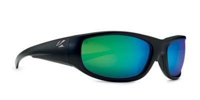 Capitola Matt Black with Ocean Green lens