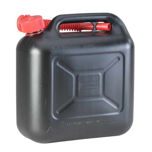 10L Dunlop Automotive 6877 Fuel Canister JERRY CAN 10L Black Strong Robust Safe 