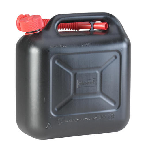 Plastic fuel can 10L, black - Jerry cans