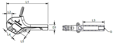 Blue Wave Gate Hook - High quality Stainless Steel Rigging Accessories