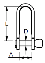 Blue Wave Shackles - Keypin Shackle