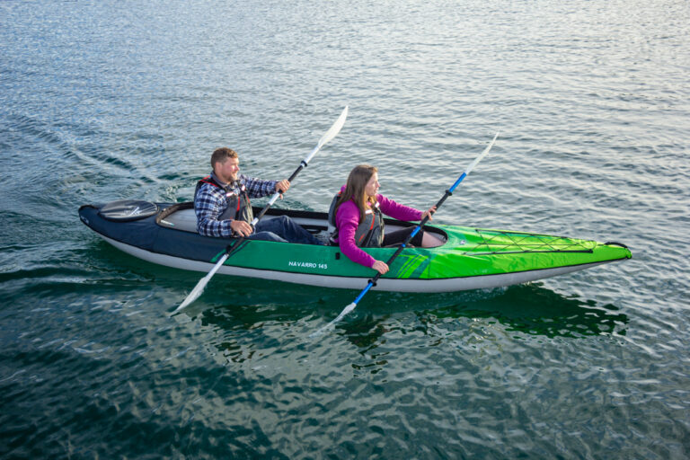 Aquaglide Navarro 145 Convertable Inflatable Double Kayak For 1, 2 or 3