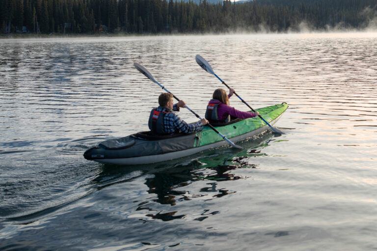 Aquaglide Navarro 145 Convertable Inflatable Double Kayak For 1, 2 or 3