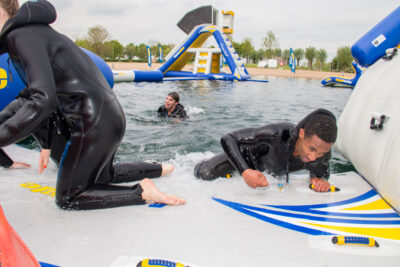 Aquaglide Speedway 10 - Floating Inflatable Platform and Link