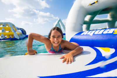 Aquaglide Speedway 20 - Floating Inflatable Platform and Link