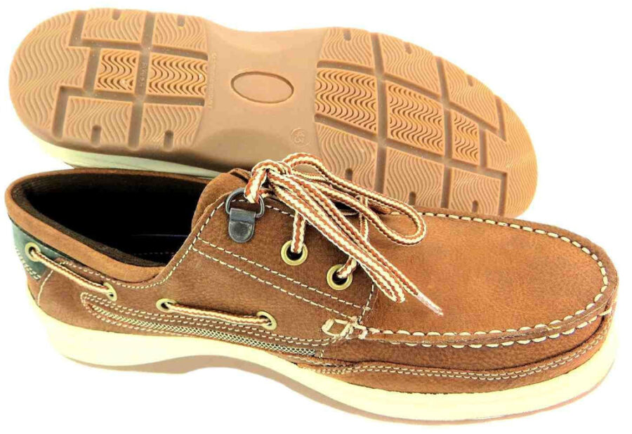 Mens Yachting Deck Shoes Stylish 3 eyelet lace up shoe