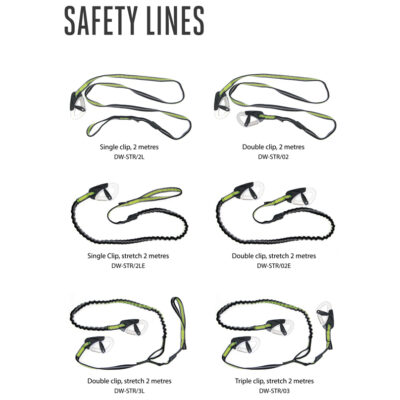 Spinlock Safety Line - 2 and 3 Clip