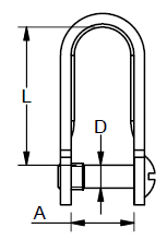 Blue Wave Shackles - Sailmakers Shackle