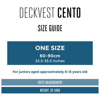 Spinlock Deckvest Cento Size Guide