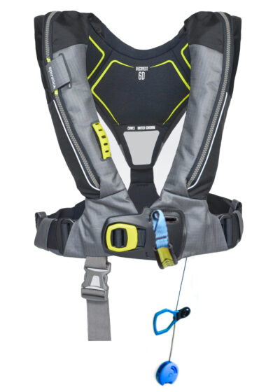 The Spinlock Harness Release System (HRS) is a new innovation which enables the wearer to disconnect from the safety line by releasing a lever behind the soft loop safety line attachment point of the lifejacket harness. Staying connected to the boat is undoubtedly safer than being in the water and use of a safety line is actively encouraged. However, in the event of a fall overboard, a casualty can find themselves being dragged/trapped alongside or behind the vessel. A situation which can be hard to be released from.