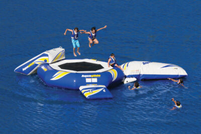 Aquaglide SuperTramp 14 - Water Trampoline with SwimStep