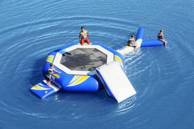 Aquaglide SuperTramp 14 - Water Trampoline with SwimStep