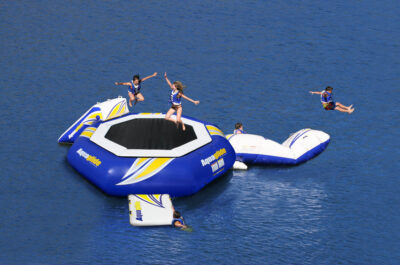 Aquaglide SuperTramp 17 - Water Trampoline with SwimStep