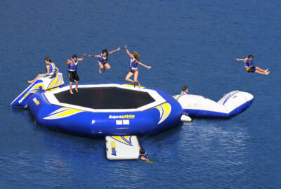 Aquaglide SuperTramp 23 - Water Trampoline with SwimStep