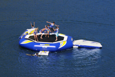 Aquaglide SuperTramp 23 - Water Trampoline with SwimStep