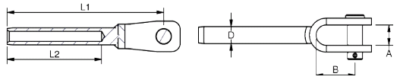 Blue Wave Welded Fork Terminals - High quality Stainless Steel Rigging