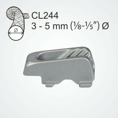 Clamcleat CL244 Aluminium Boom Cleat and Clamps