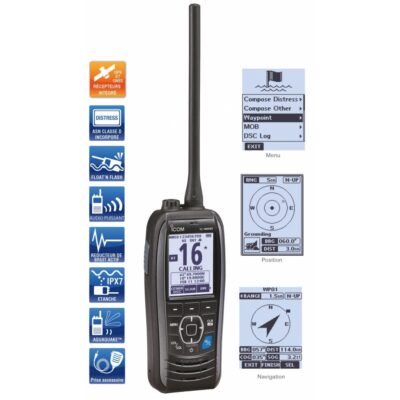 iCOM IC-M93D Floating DSC VHF Radio - World's Slimmest