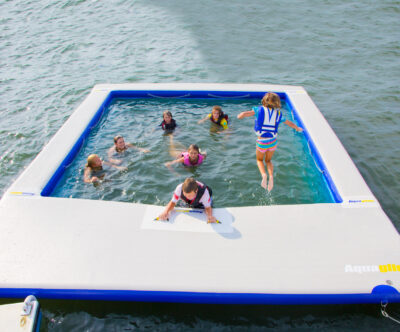 Aquaglide Ocean Pool - portable Floating Pool With Mesh Net For Yachts and Junks