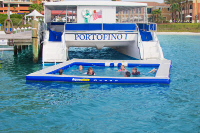 Aquaglide Ocean Pool - portable Floating Pool With Mesh Net For Yachts and Junks