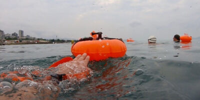 Swim Secure Tow Donut - Inflatable Swimming Buoy and Drybag